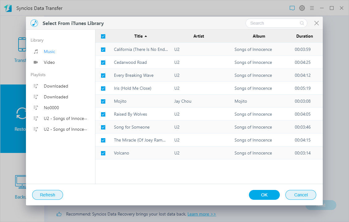 Sync iTunes Library to Phone