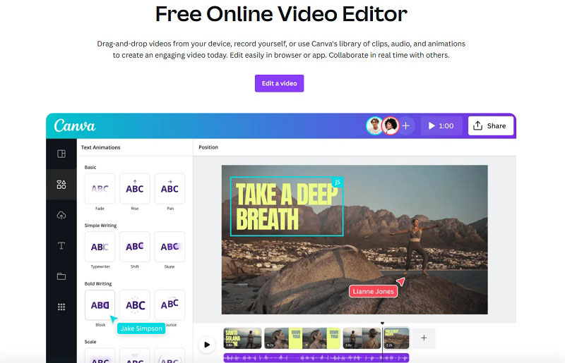 canva online video trimmer